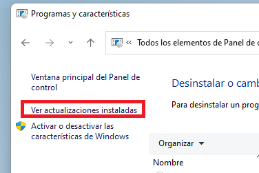 Imagen - Cómo desinstalar actualizaciones en Windows 11