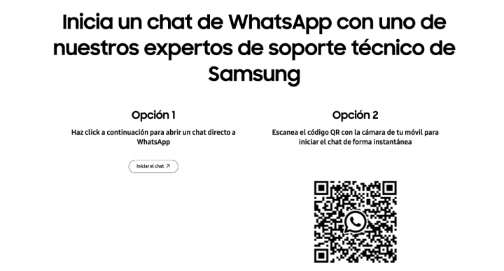Imagen - Cómo contactar con Samsung por WhatsApp