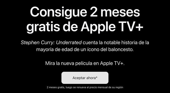 Imagen - Consigue 2 meses gratis de Apple TV con este truco