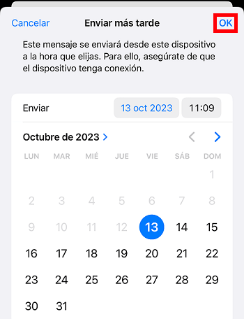 Imagen - Cómo programar un correo en iPhone