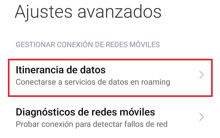 Imagen - Cómo activar el roaming fuera de España