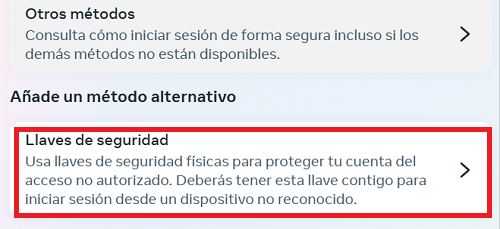 Imagen - Cómo proteger tu cuenta de Facebook con una llave de seguridad