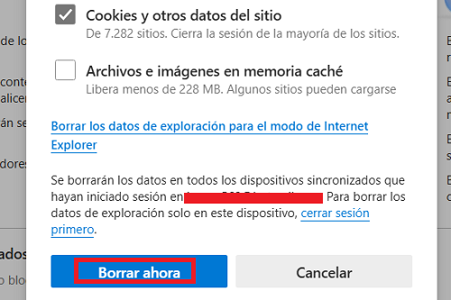 Imagen - Cómo eliminar las cookies del navegador