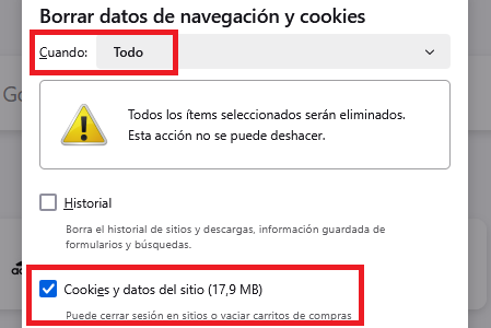 Imagen - Cómo eliminar las cookies del navegador