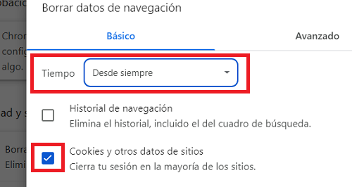 Imagen - Cómo eliminar las cookies del navegador