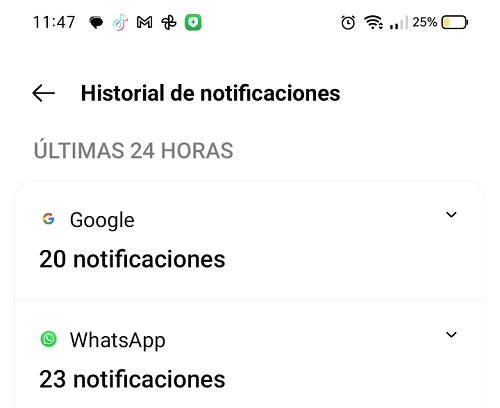 Imagen - Cómo ver el historial de notificaciones de Android