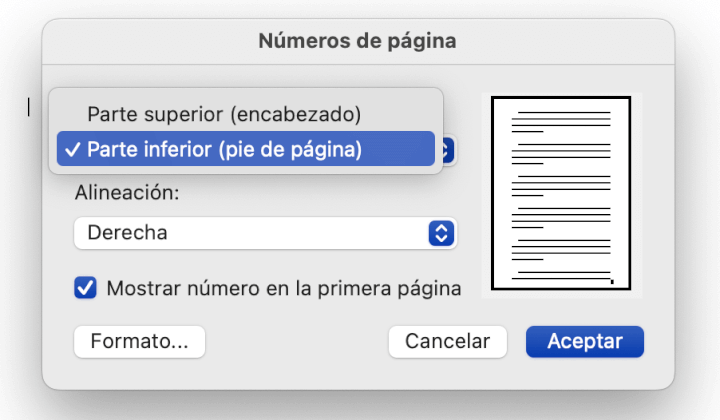 Imagen - Cómo numerar las páginas en Word