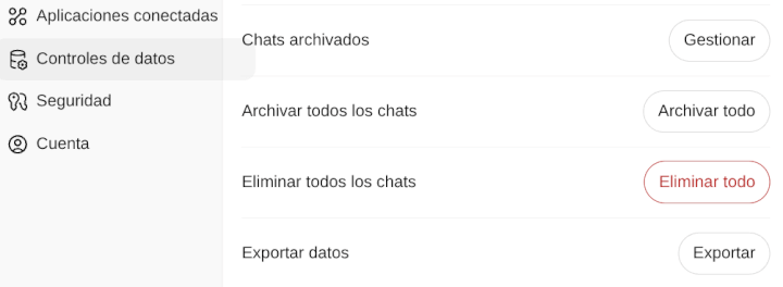 Imagen - Modo privacidad en ChatGPT: cómo activarlo