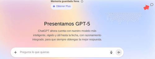 Imagen - Cómo activar un &quot;Chat temporal&quot; en ChatGPT