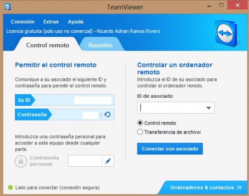 Compartir El Escritorio Con Teamviewer