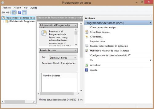 Imagen - Cómo usar el programador de tareas en Windows 8