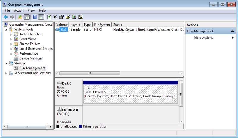 Cómo crear y ocultar particiones en Windows 7.