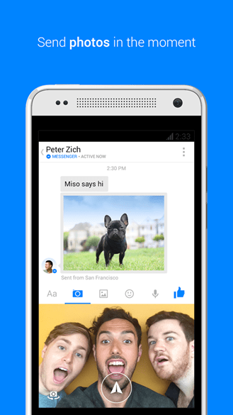 Imagen - Facebook Messenger se actualiza con selfies y más stickers