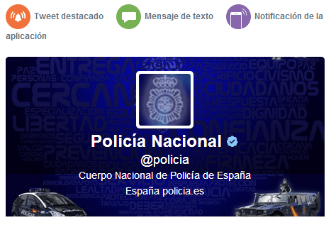 Imagen - Twitter Alerts ya funciona en España gracias a la Policía Nacional