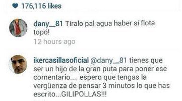 Imagen - La polémica reacción de Casillas en Instagram