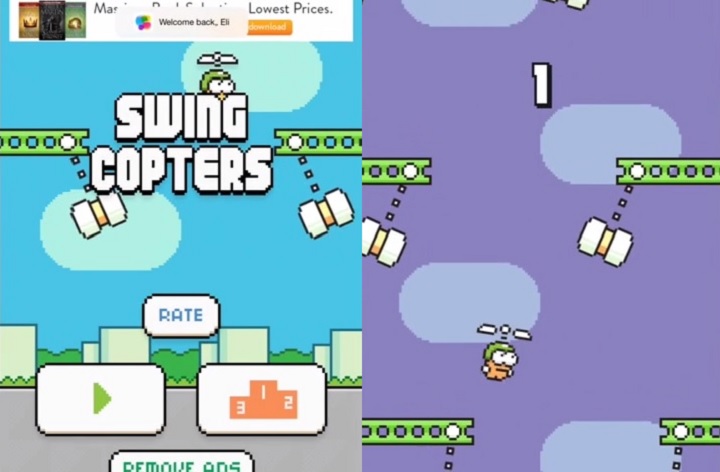 Swing Copters, el nuevo Flappy Bird en vertical