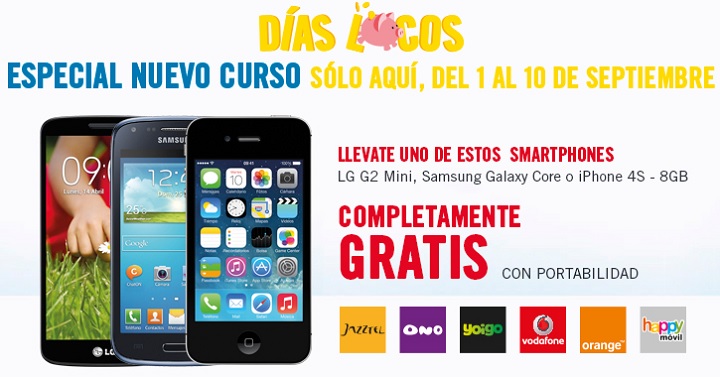 Días Locos en Phone House: smartphone gratis hasta el 10 de septiembre
