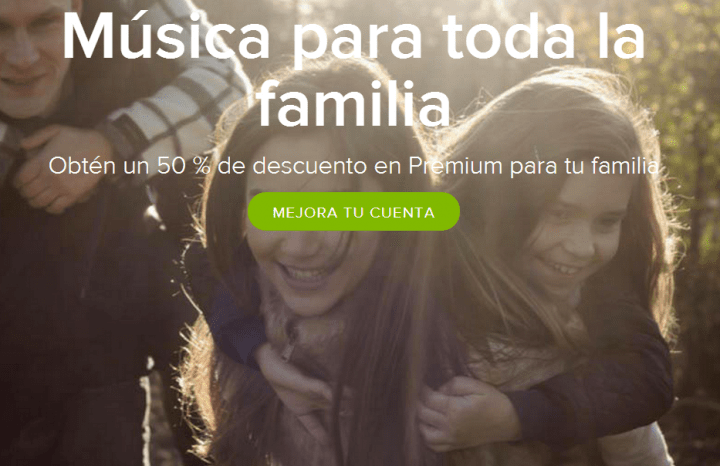 Spotify Family, suscripción Premium por 29,99 euros para toda la familia