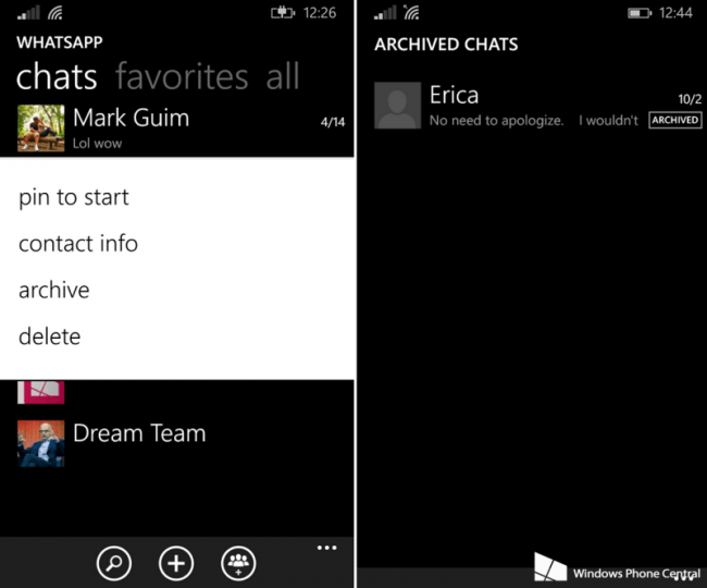 Imagen - La próxima actualización de WhatsApp para Windows Phone solo llegará para WP 8.1