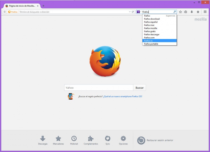 Imagen - Descarga Firefox 34 con Yahoo como buscador