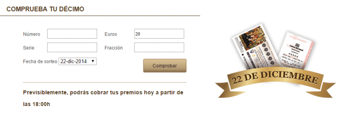 Imagen - Comprobar lotería de Navidad 2014 en Internet