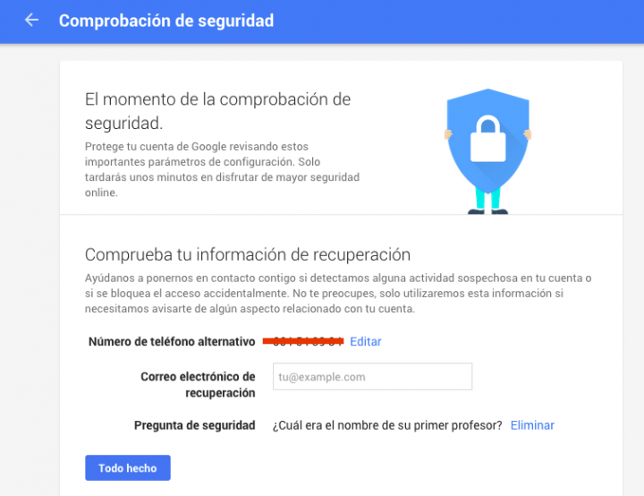 Imagen - Consigue 2Gb extra en Google Drive revisando la seguridad de tu cuenta