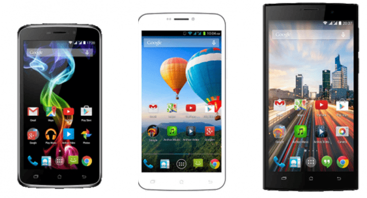 ARCHOS 52 Platinum, ARCHOS 59 Xenon y ARCHOS 62 Xenon llegarán en el MWC
