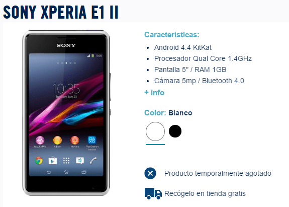 Imagen - Sony Xperia E1 II, se filtra el nuevo smartphone básico