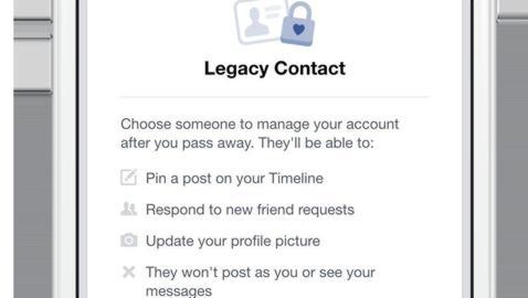 Imagen - Facebook añade &quot;Contacto de legado&quot; para que dejes tu perfil a un conocido al fallecer