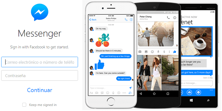 Cómo usar Facebook Messenger desde la web