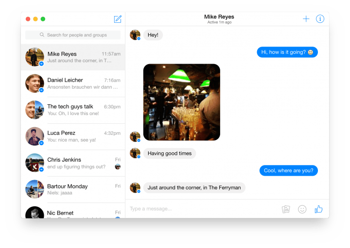 Imagen - Cómo chatear en Facebook Messenger desde Windows o Mac