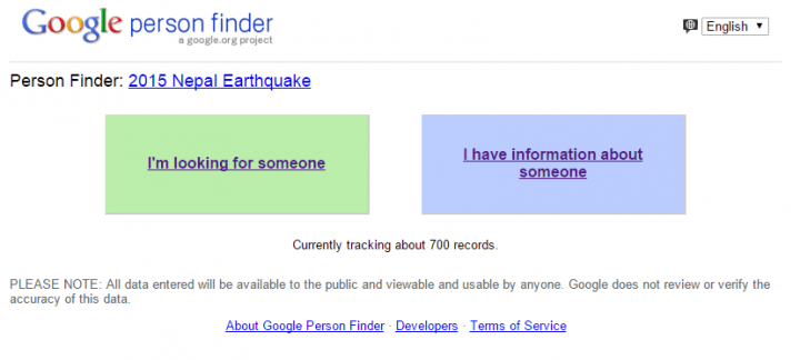 Imagen - Google lanza un buscador de desaparecidos en Nepal