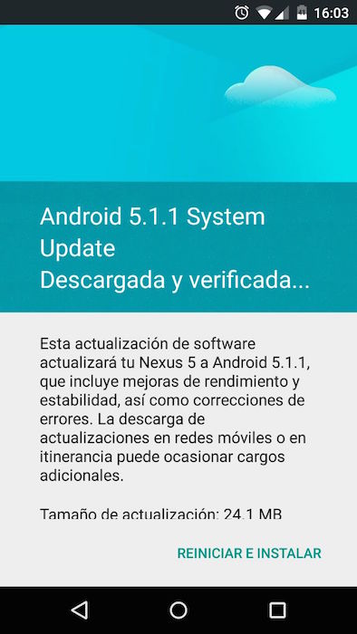Imagen - Android 5.1.1 ya disponible para Nexus 4, 5, 7, 9 y 10