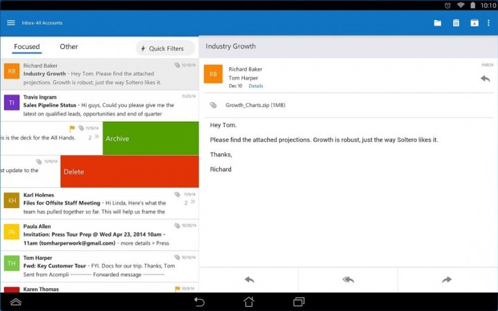 Imagen - Descarga Outlook 1.2.8 para Android con interesantes novedades