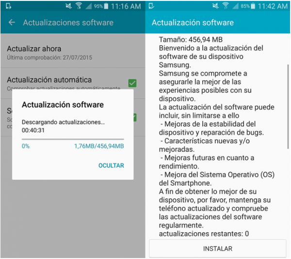 Imagen - Nueva actualización de software para Galaxy S4