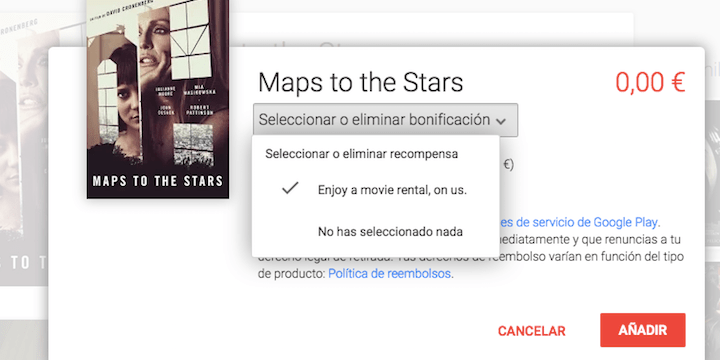 Chromecast te regala una película de alquiler, descubre cómo canjearla