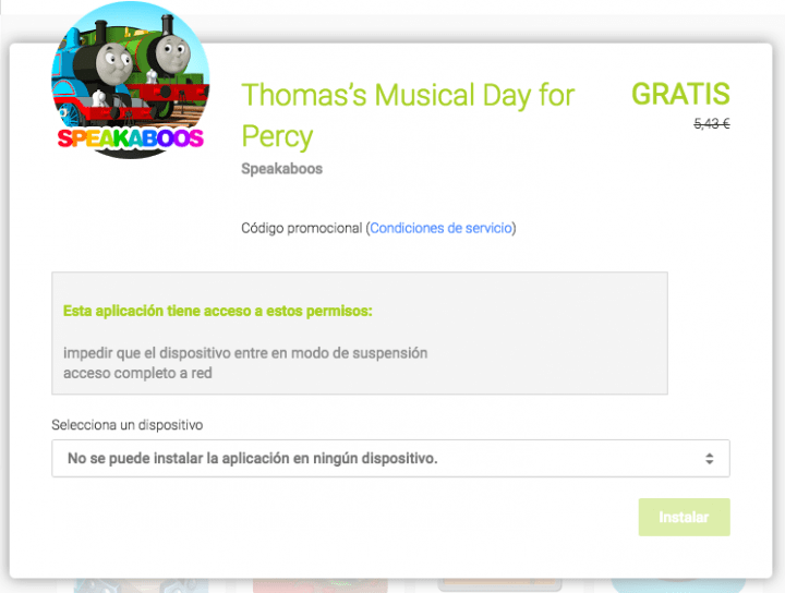Imagen - App gratis de la semana en Google Play: Thomas’s Musical Day for Percy