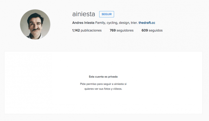 Imagen - Instagram bloquea la cuenta de un desconocido Andrés Iniesta para dársela al jugador