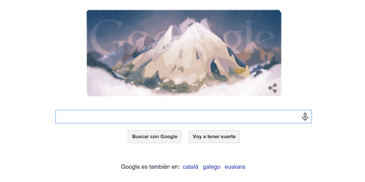 Google celebra la primera ascensión al Mont Blanc con un Doodle