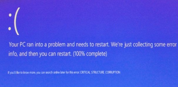 Imagen - Solucionar el error CRITICAL STRUCTURE CORRUPTION en Windows 10