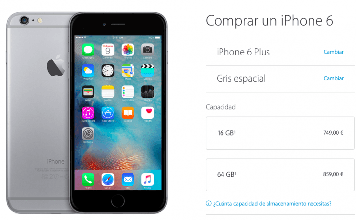 Imagen - Apple rebaja los precios del iPhone 6 y iPhone 6 Plus