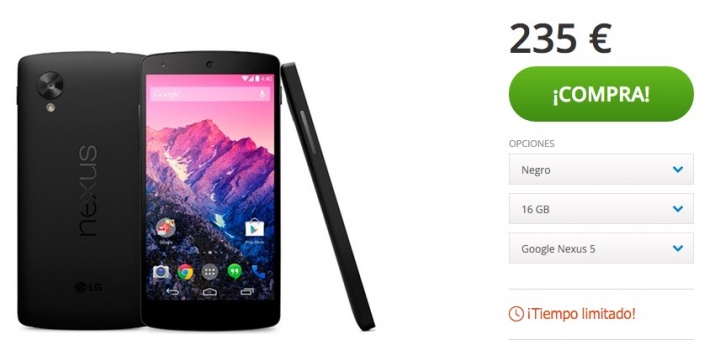 Imagen - Compra el Nexus 5 por menos de 220 euros