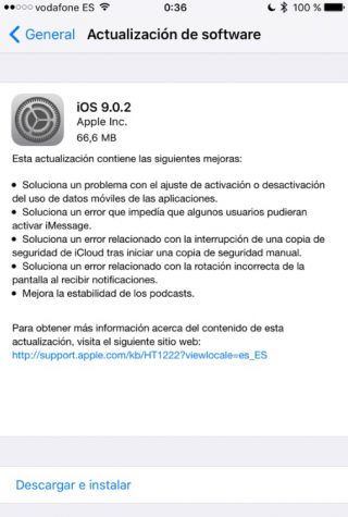 Imagen - iOS 9.0.2, una actualización con correciones y mejoras menores