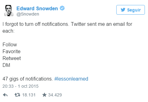 Imagen - Edward Snowden recibe 47GB de notificaciones