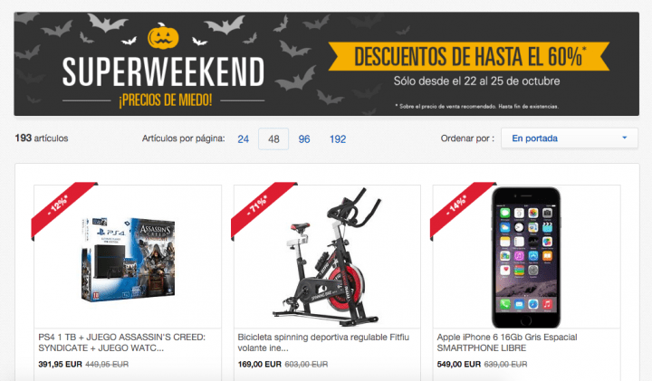 Descubre las mejores ofertas del Superweekend de Ebay