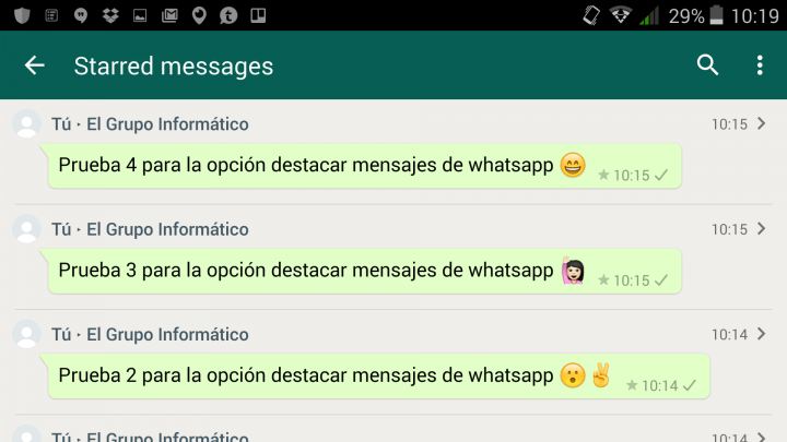Imagen - Descarga WhatsApp 2.12.338 con la función destacar mensajes