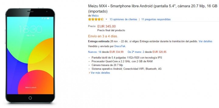Imagen - Dónde comprar el Meizu MX4 en España