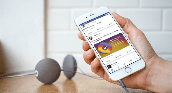 Facebook reproducirá canciones de Spotify y Apple Music en el timeline