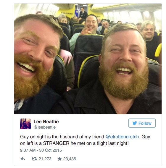 Imagen - El selfie de los barbudos idénticos se hace viral