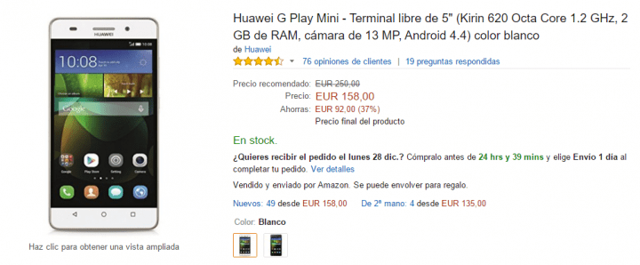 Imagen - 5 webs donde comprar Huawei G Play Mini